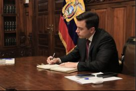 A partir del 1 de enero de 2025 regirán nuevas tarifas para el ISD por decisión del presidente Daniel Noboa./ Tomada de la página del Gobierno ecuatoriano en X.
